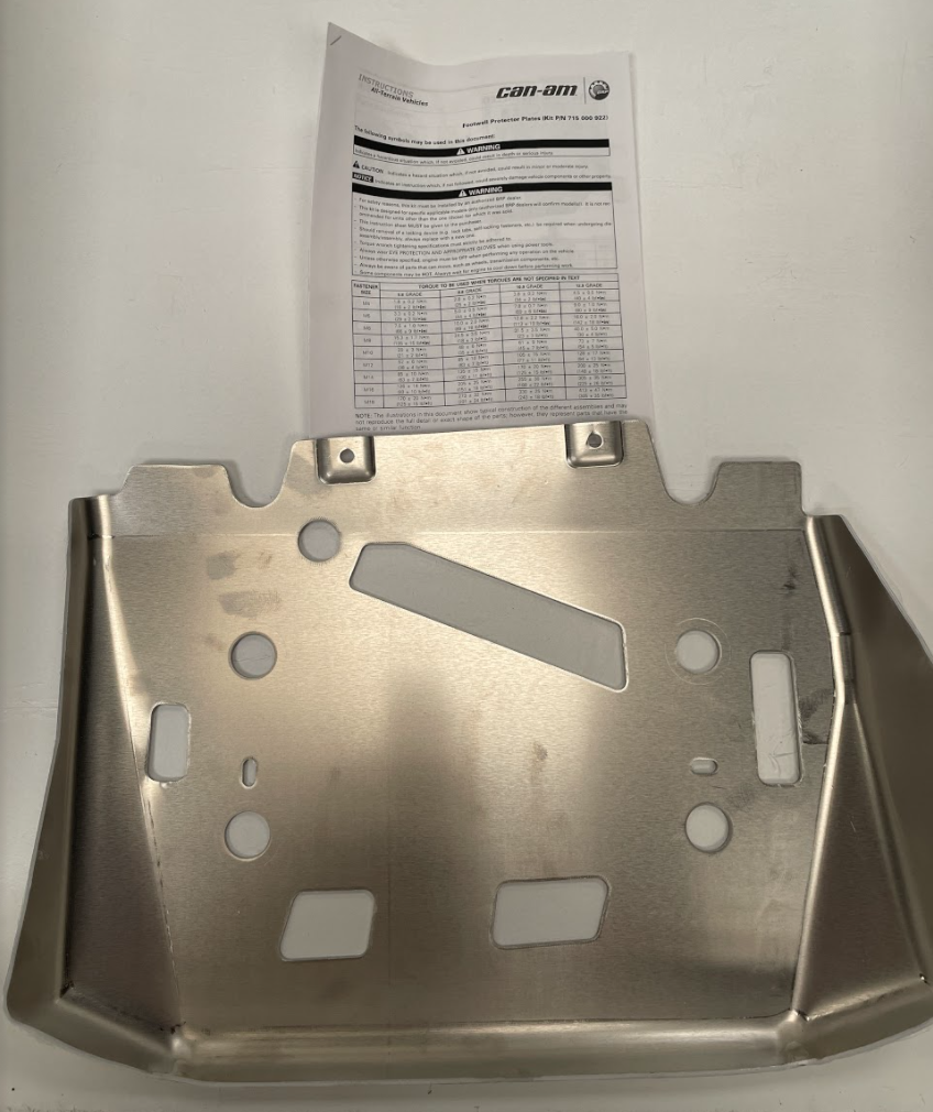 Can-Am ATV Skid Plate - Plaques de protection (ref : 715000922)